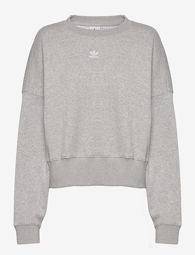 Adicolor Essentials Fleece Sweatshirt - sportiska stila džemperi un džemperi ar kapuci - mgreyh