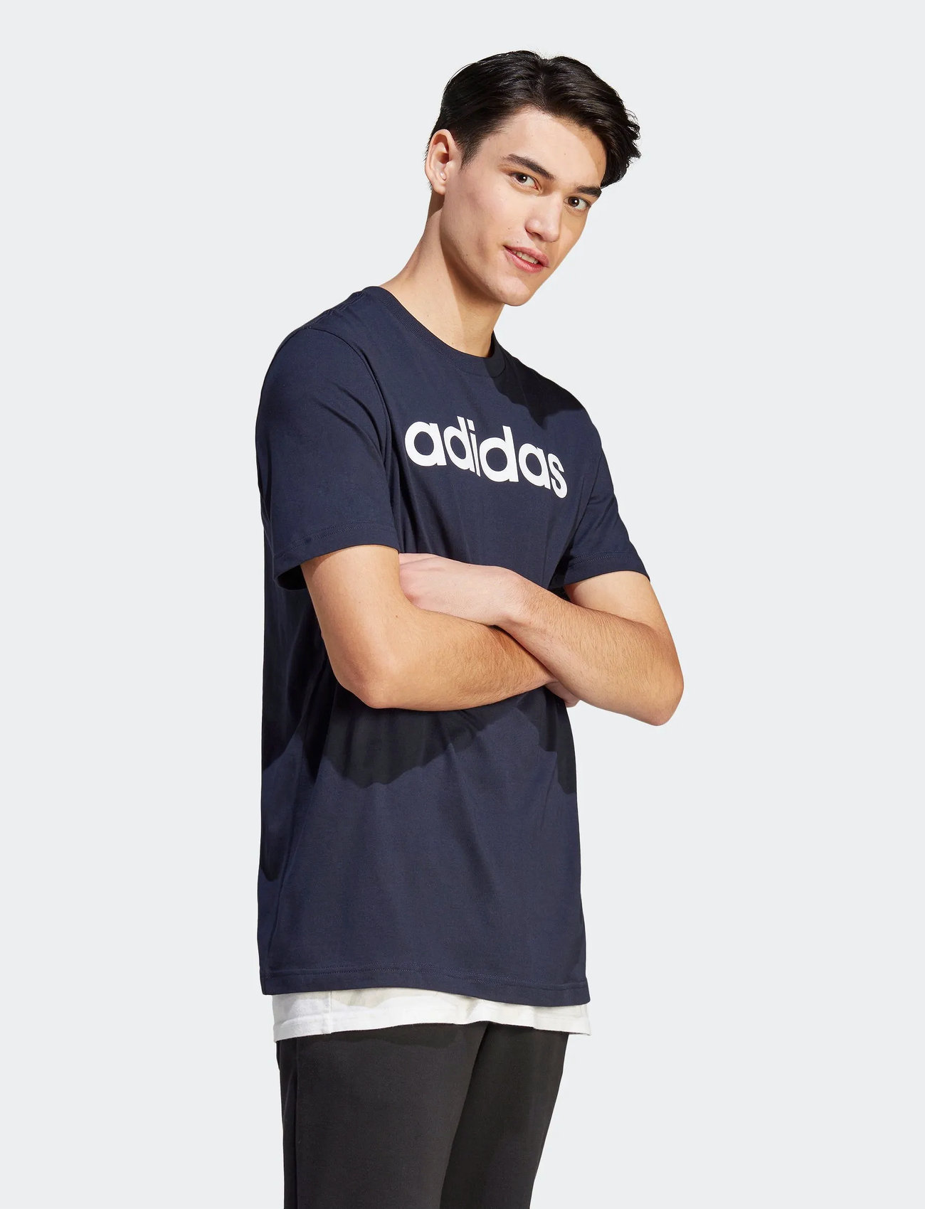 adidas Sportswear M Lin Sj T, S, Navy, T-Shirts > Kortærmede, Herre