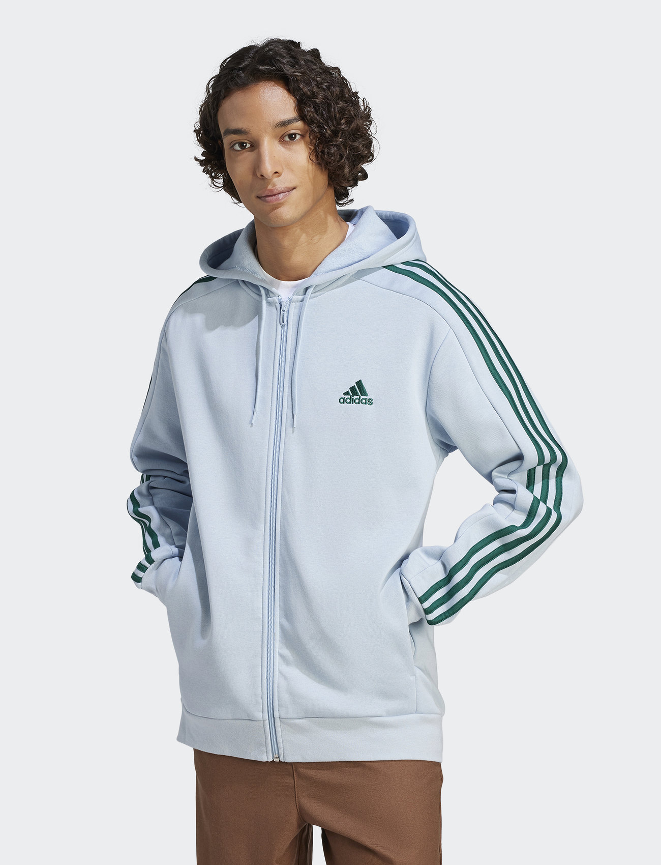 adidas Sportswear Essentials Fleece 3-stripes Full-zip Hoodie - Hoodies