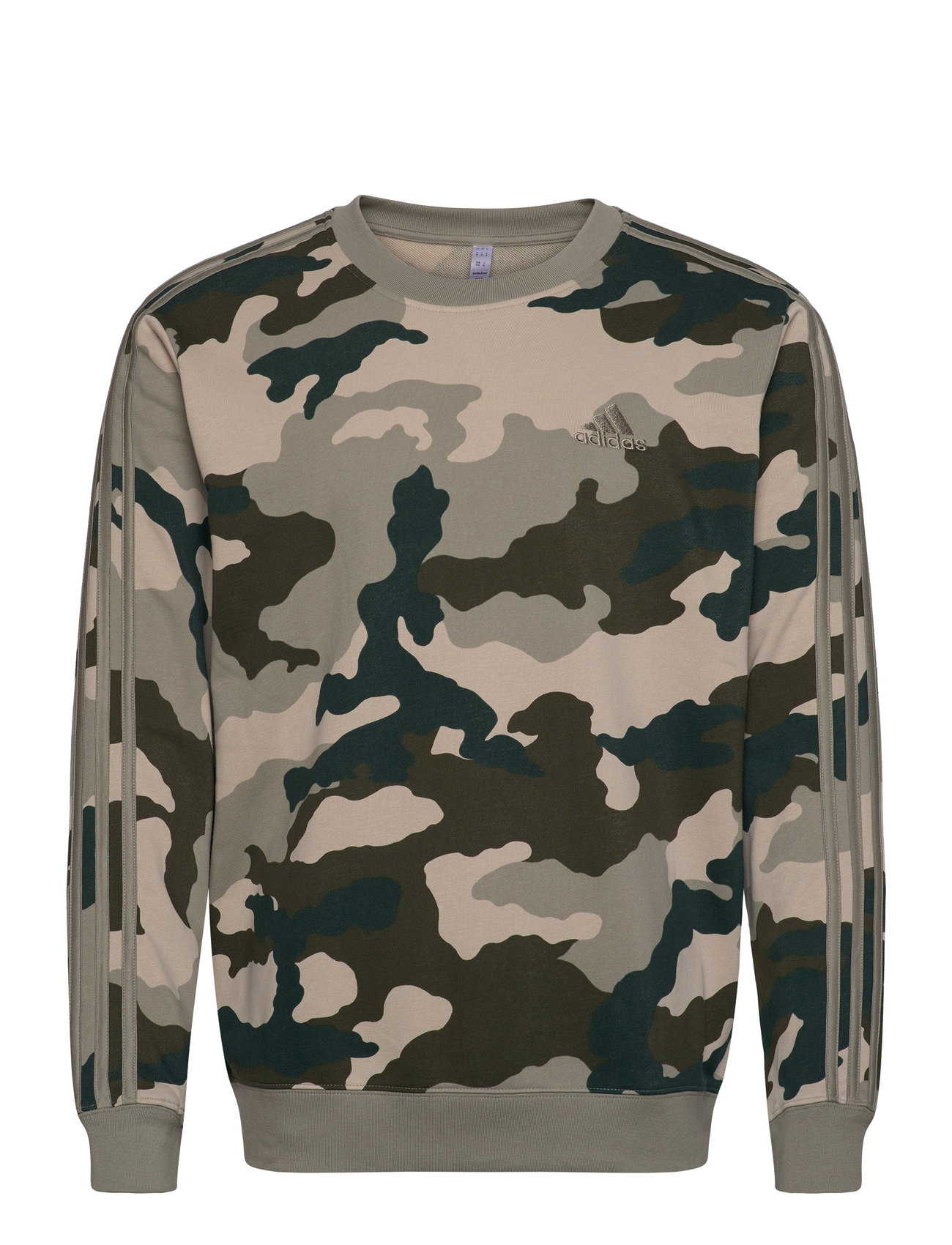 Seasonal Essentials Camouflage Sweatshirt Sport Men Sport Clothing Sport Sweatshirts & Hoodies Sport Sweatshirts Khaki Green Adidas Sportswear