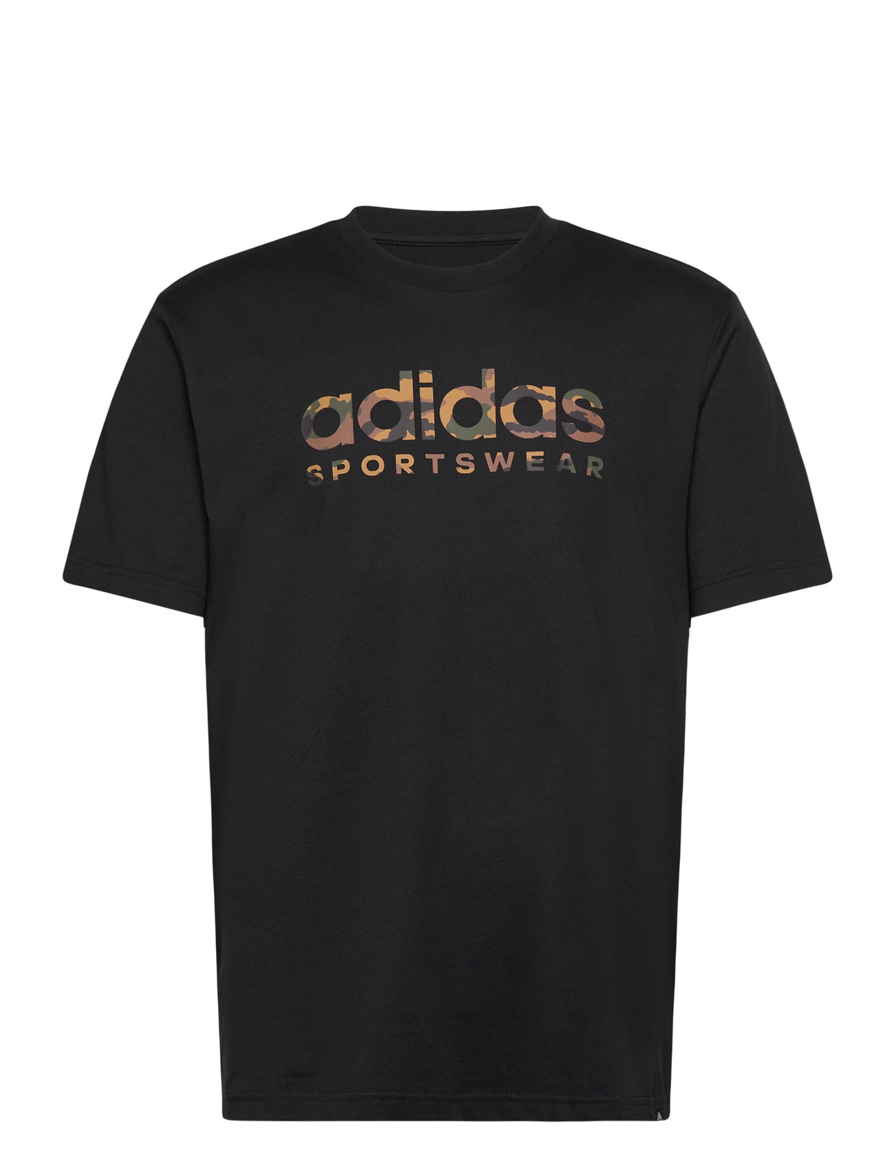 Adidas Sportswear Camo Linear Graphic Tee Svart