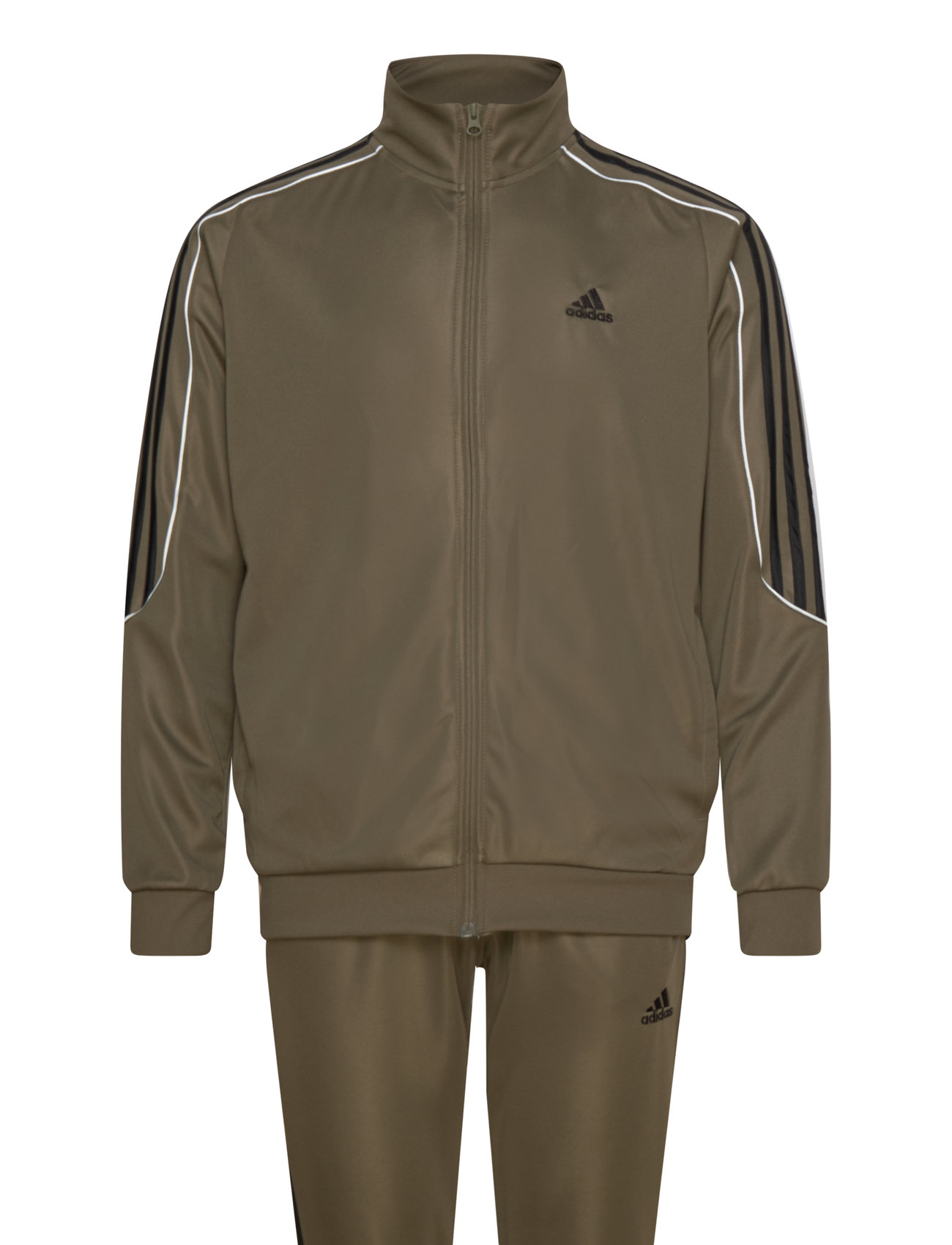 Adidas Sportswear Sportswear 3S Doubleknit Tracksuit Khaki Green