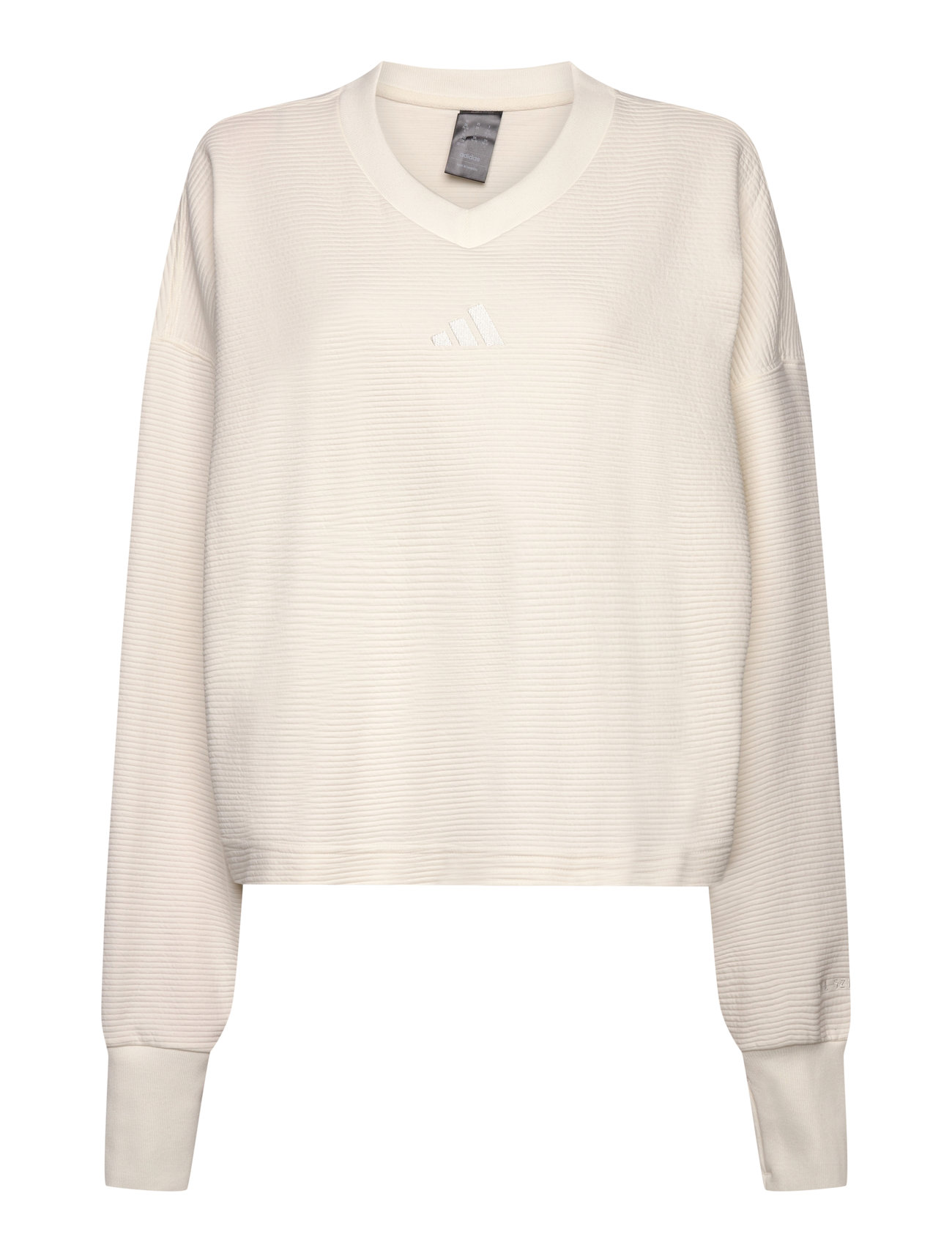 Adidas Sportswear All Szn Rib V-Neck Sweatshirt Kräm