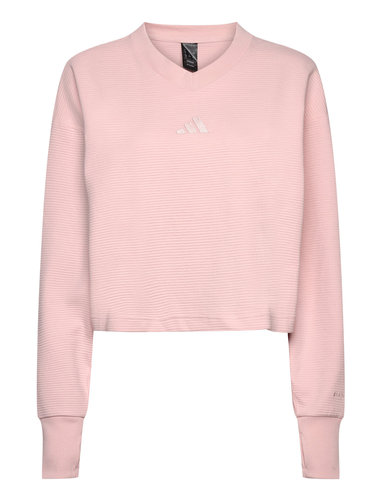 Adidas Sportswear All Szn Rib V-Neck Sweatshirt Rosa