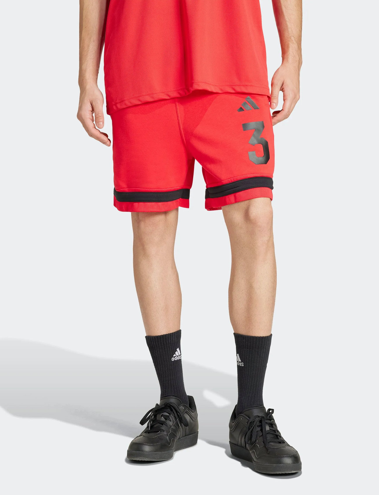 adidas Sportswear M Us Sports Sh, L, Red, Sport Shorts > Sport Sweat Shorts, Herre