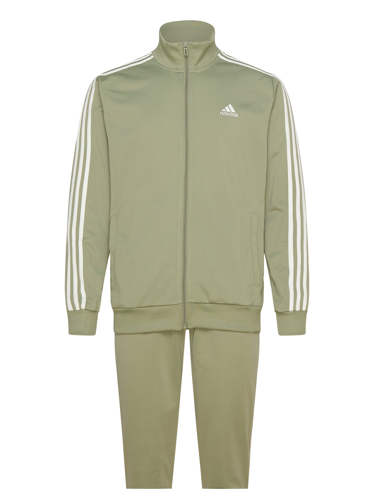 Adidas Sportswear Sportswear Basic 3S Tricot Tracksuit Grön