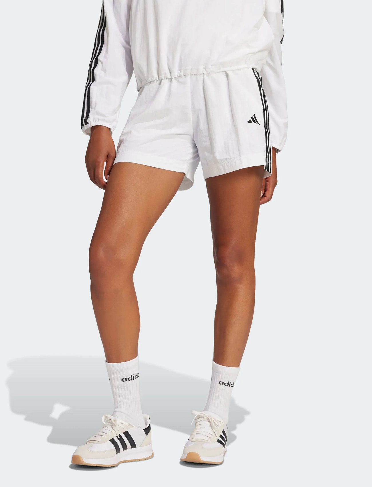 adidas Sportswear W 3S Wv Sho, M, White, Sport Shorts > Sport Casual Shorts, Dame