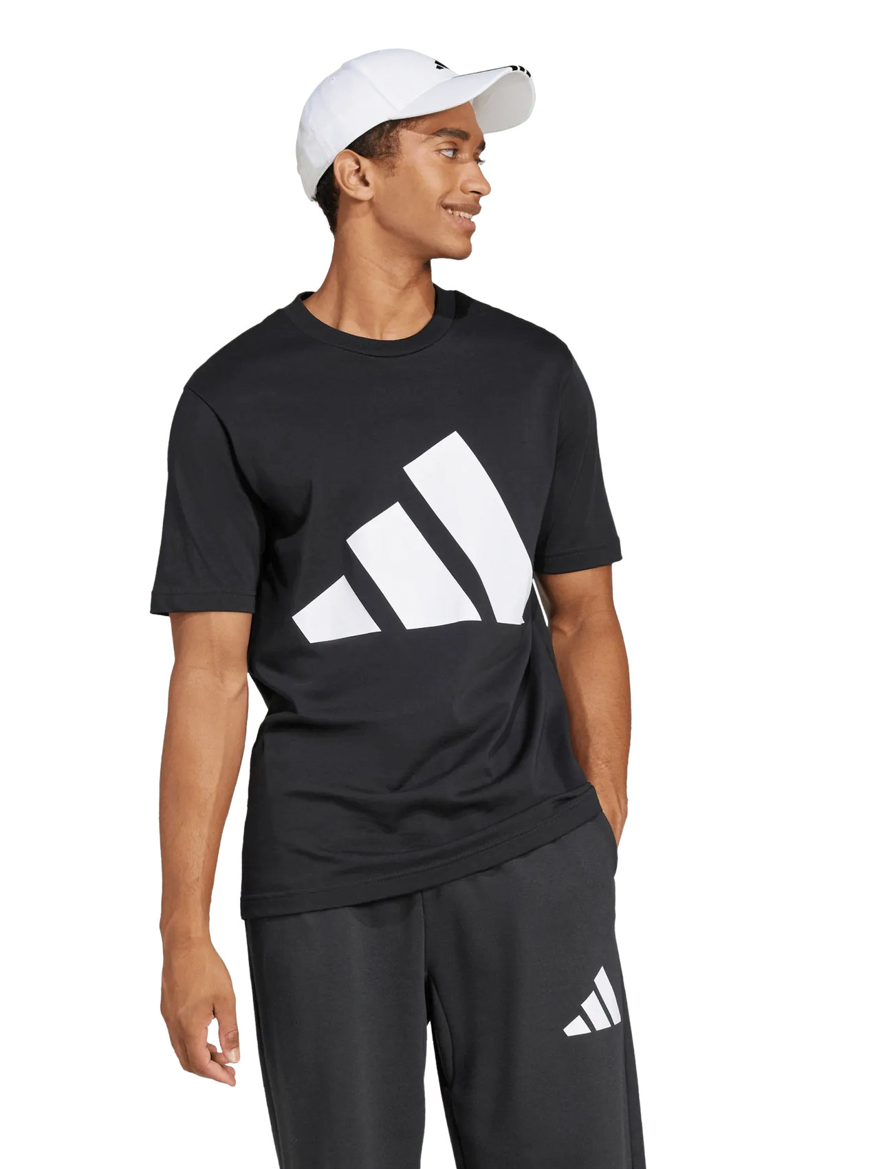 adidas Sportswear M Bl Sj T, XXL, Black, Sport Overdele > Sport T-shirts, Herre
