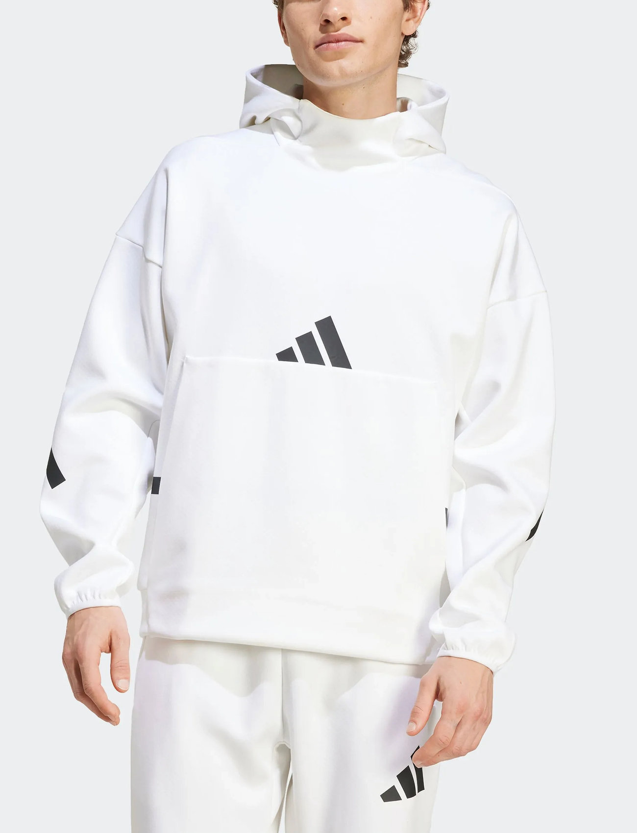 adidas Sportswear M Z.n.e. Hd, XL, White, Sport Sweatshirts & Hoodies > Sport Hoodies, Herre