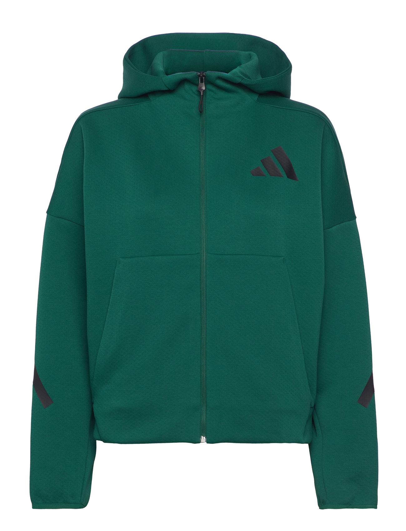 Z.n.e. Full Zip Hoodie Sport Women Sport Clothing Sport Sweatshirts & Hoodies Sport Hoodies Green Adidas Sportswear