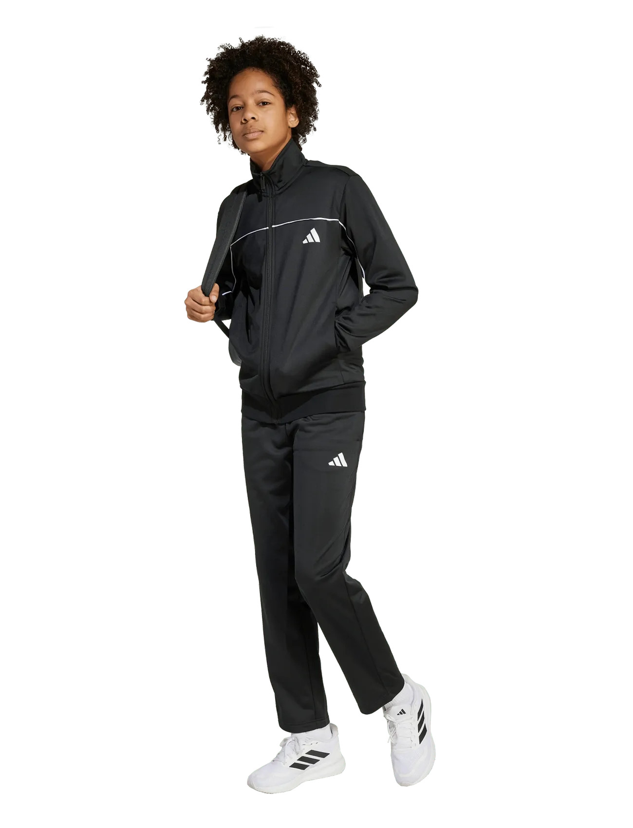 adidas Sportswear J Cp Tr Ts, 176, Black, Sæt > Træningsdragter, Børn