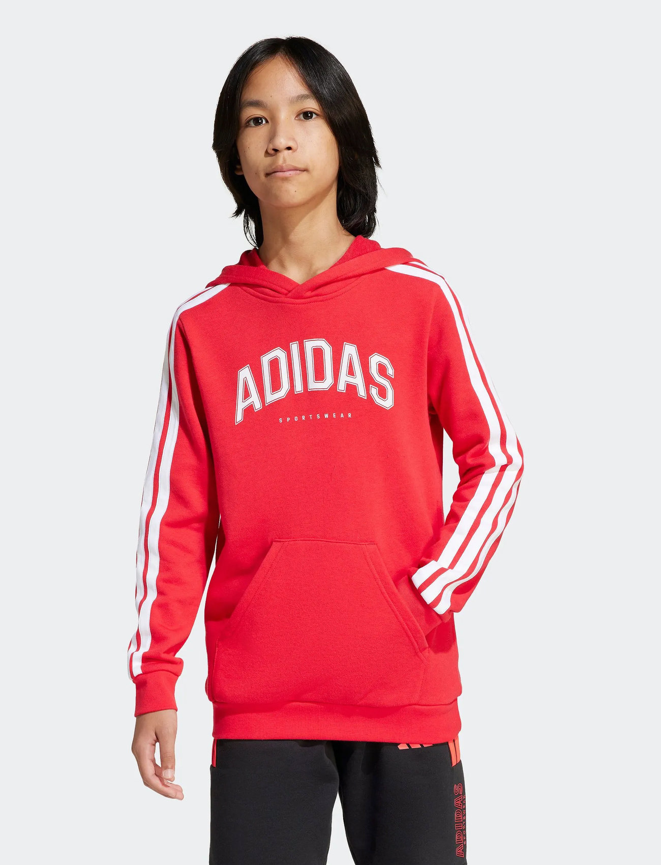 adidas Sportswear J C Colleg Hd, 164, Red, Sweatshirts & Hættetrøjer > Hættetrøjer, Børn
