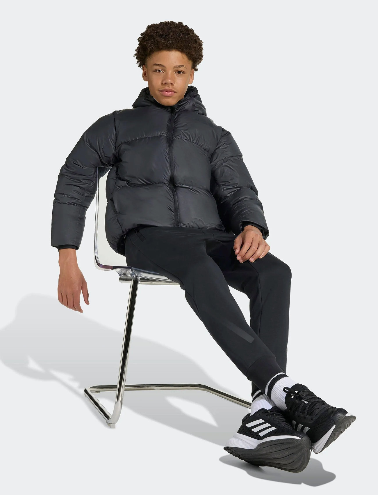 adidas Sportswear J Z.n.e. Jkt, 164, Black, Jakker Og Frakker > Vinterjakker, Børn