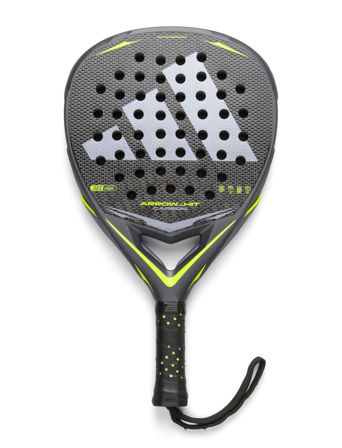 adidas Tennis Arrow Hit Carbon 2026, One Size, Black, Sport Rackets & Equipment > Sport Padel Rackets, Herre