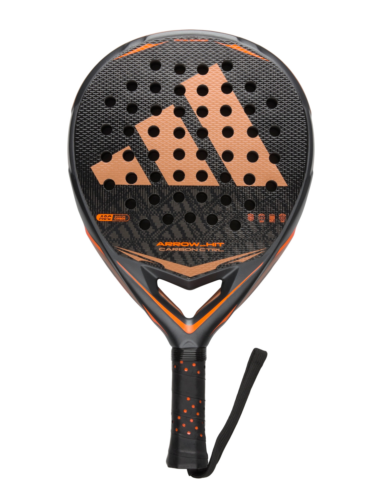 adidas Tennis Arrow Hit Carbon Ctrl 2026, One Size, Black, Sport Rackets & Equipment > Sport Padel Rackets, Herre