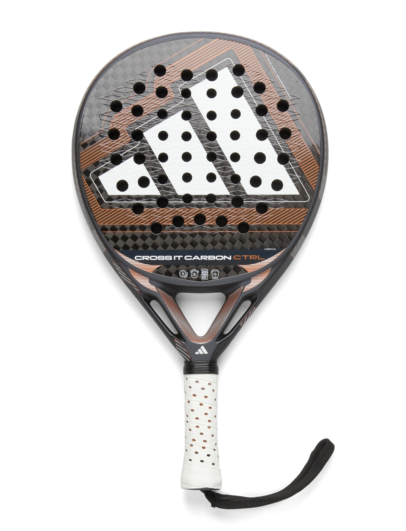 adidas Tennis Cross It Carbon Ctrl 2026, One Size, Black, Sport Rackets & Equipment > Sport Padel Rackets, Herre