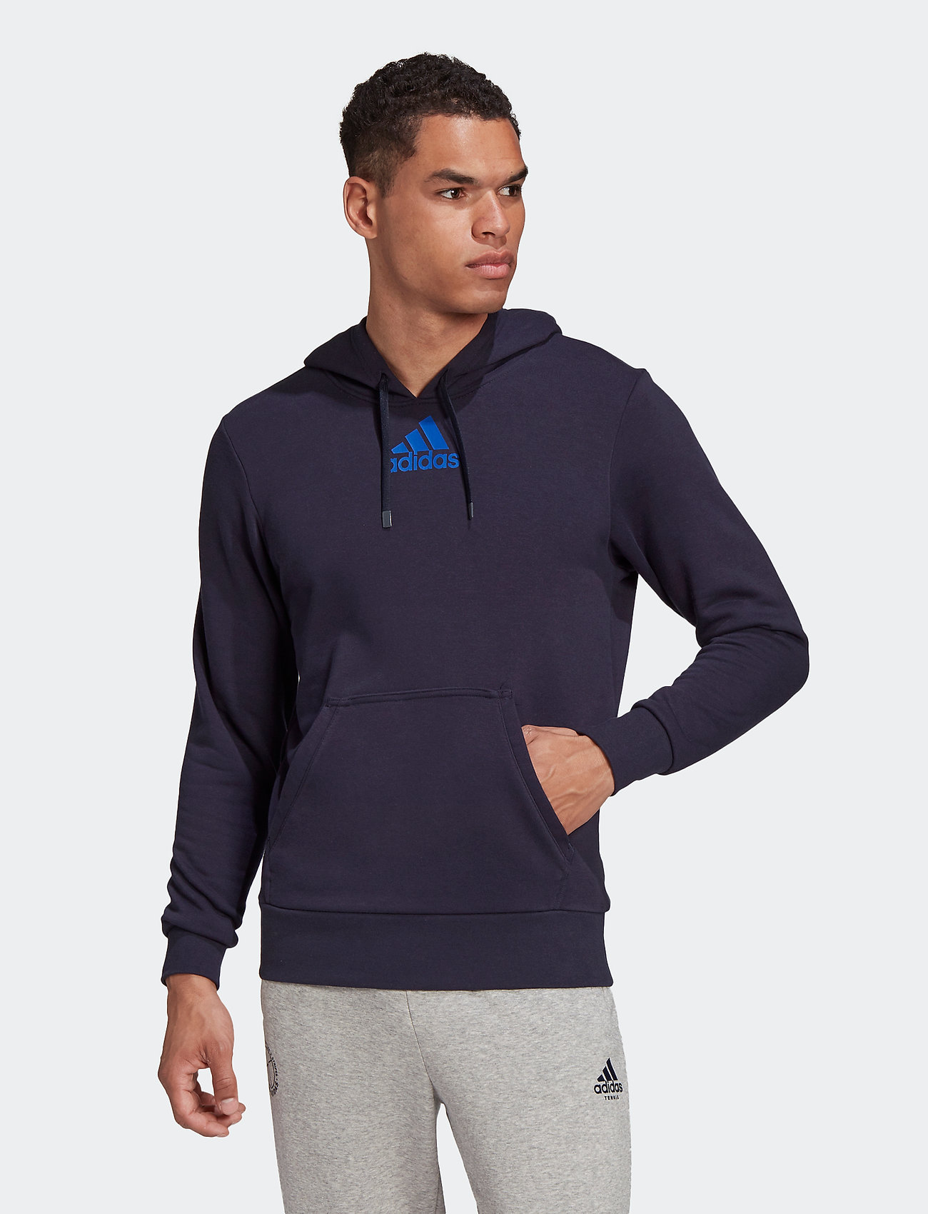 royal blue graphic hoodie