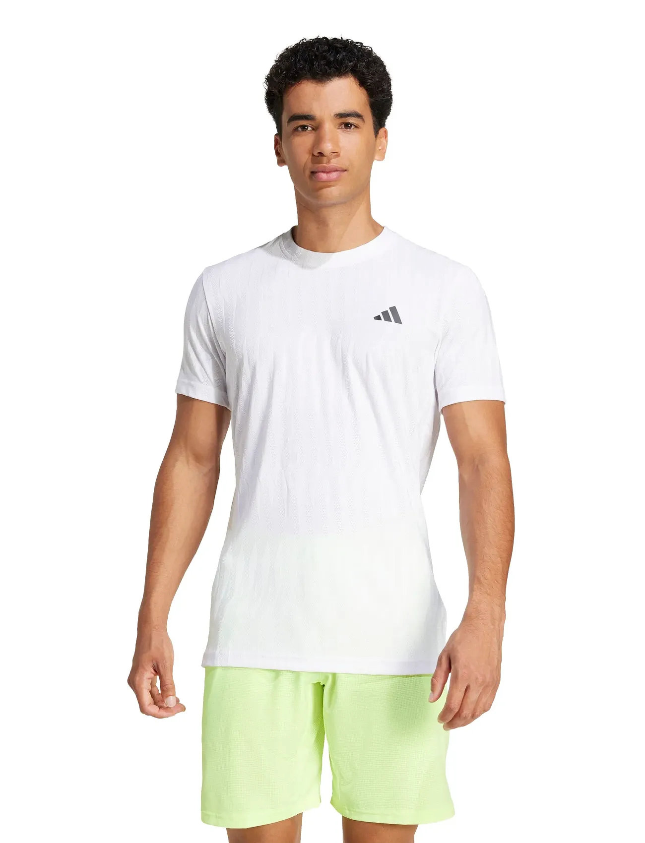 adidas Tennis Freelift Tee, XL, White, T-Shirts > Kortærmede, Herre