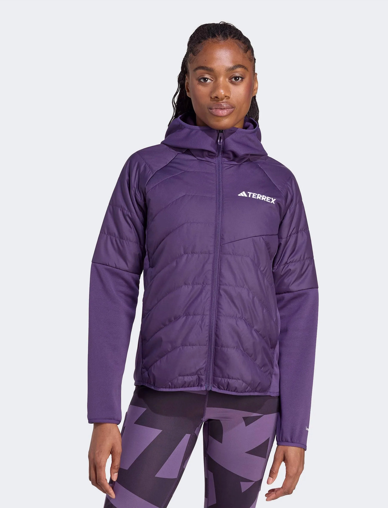 adidas Terrex W Multi Hyb Jkt, XS, Purple, Sport Jackets > Sport Outdoor Jackets, Dame