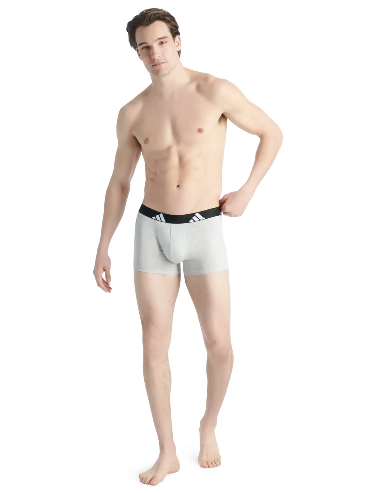 adidas Underwear Active Flex Cotton, XXL, Grey, Sport Underwear > Sport Boxers, Herre