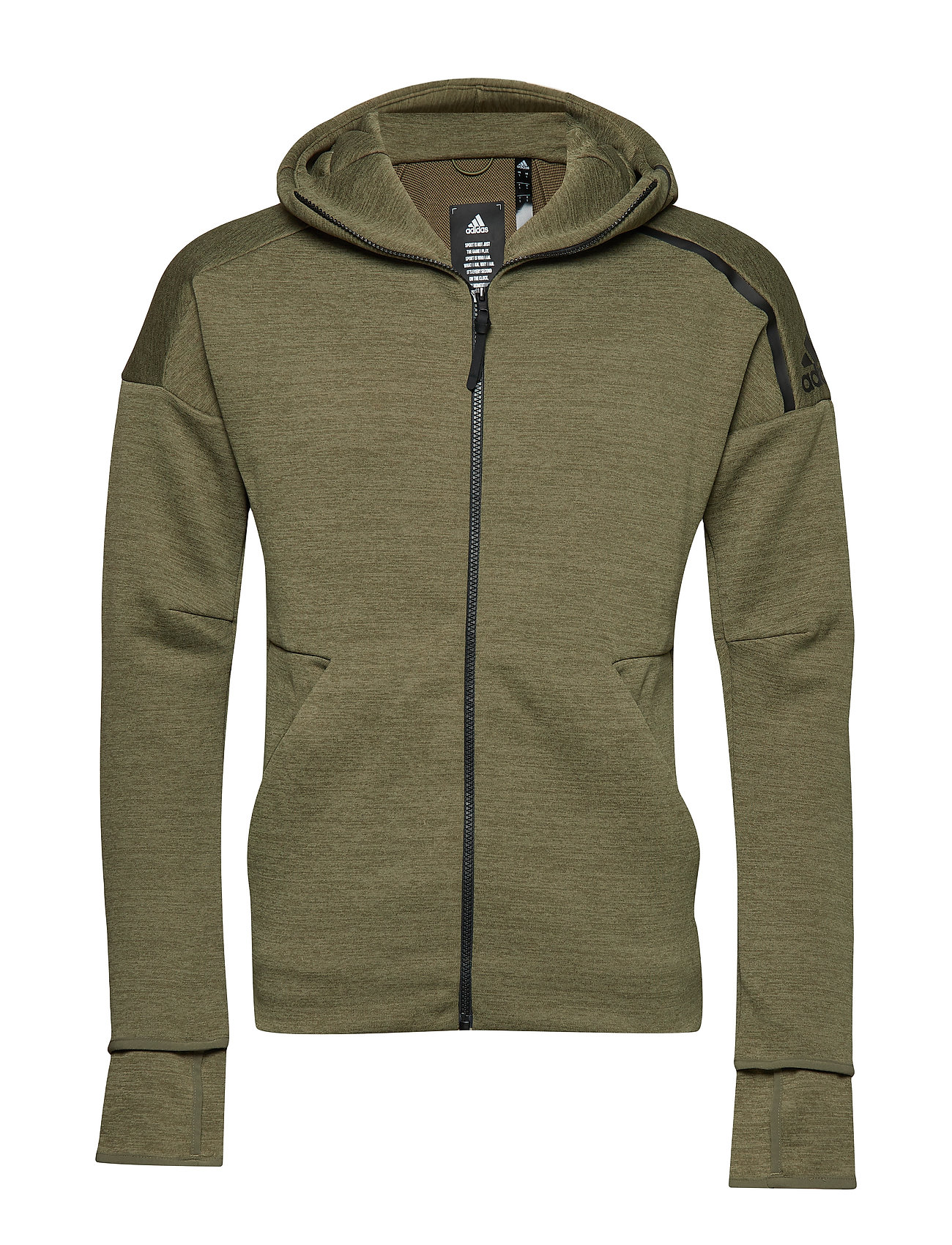 M Zne Hd Fr Hoodie Met Rits Groen Adidas adidas kopen in de aanbieding M Zne Hd Fr Hoodie Met Rits Groen Adidas adidas kopen in de aanbieding