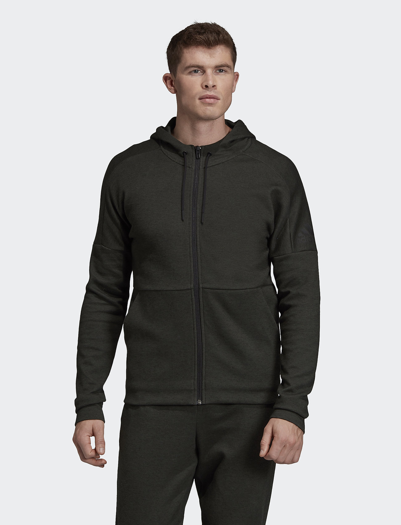 adidas stadium id relaxed zip hoodie