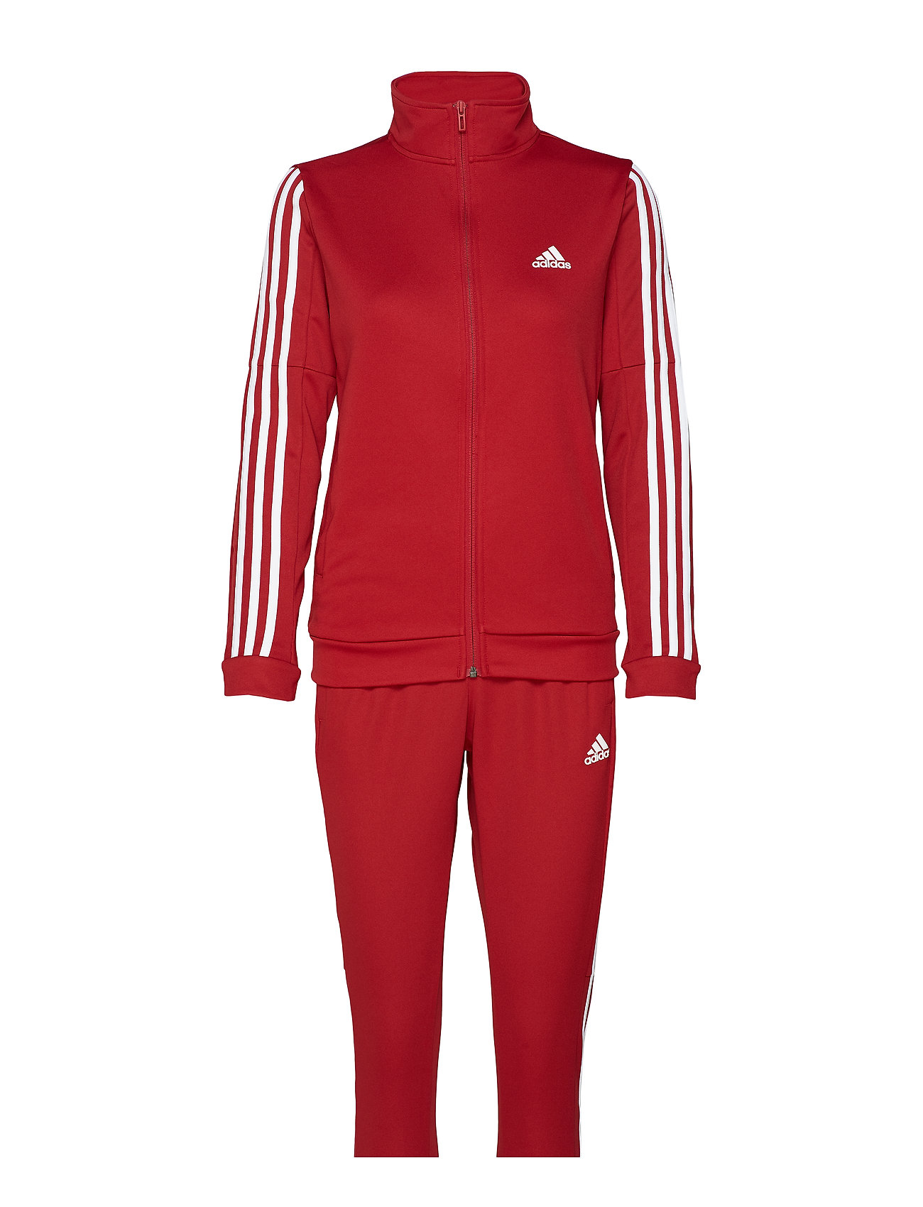 red and white adidas tracksuit womens