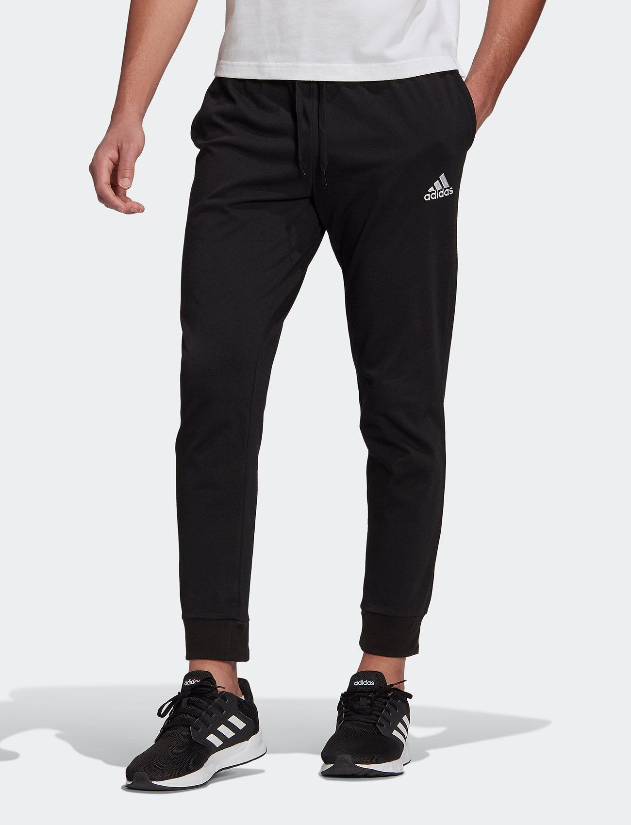 adidas Performance Essentials Single Jersey Tapered Cuff Pants ...