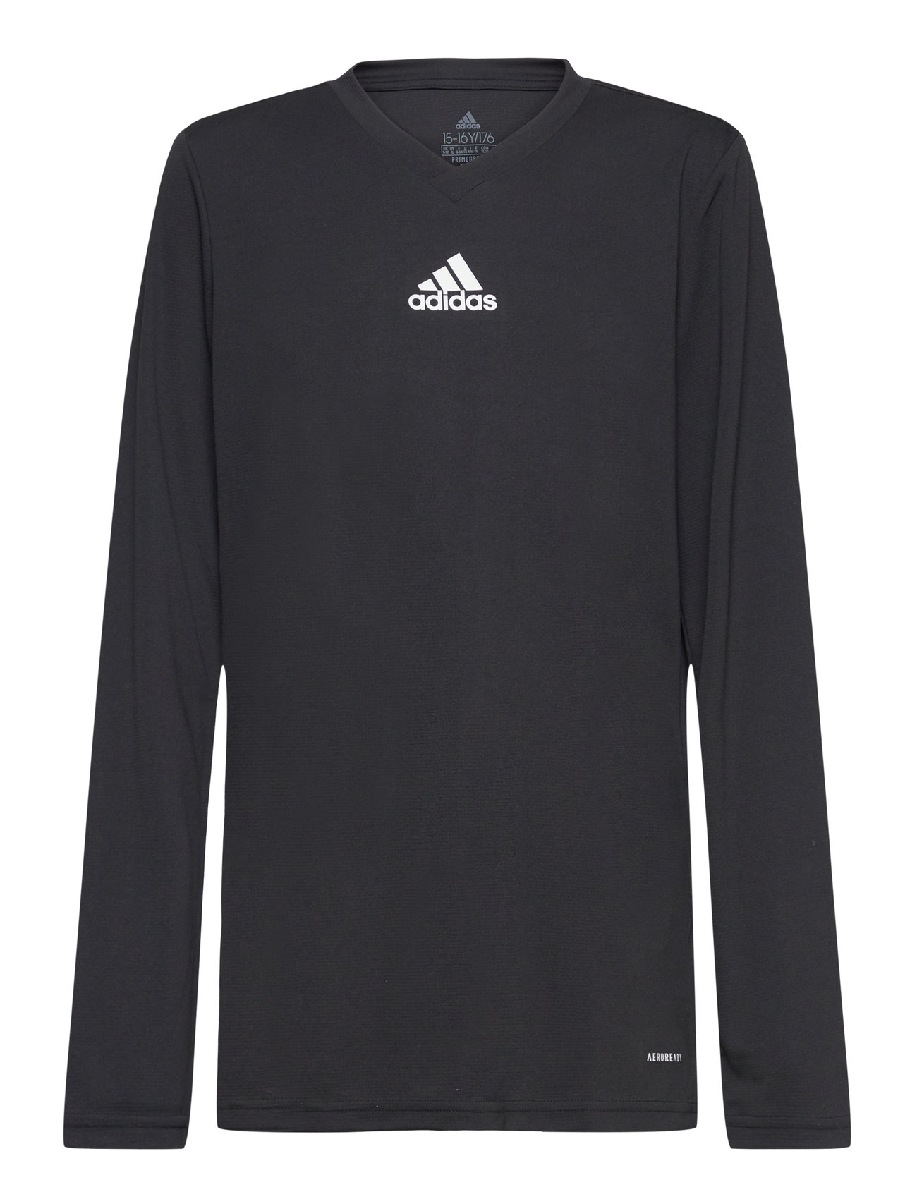 Team Base Youth Tee Sport T-shirts Long-sleeved T-shirts Black Adidas Performance