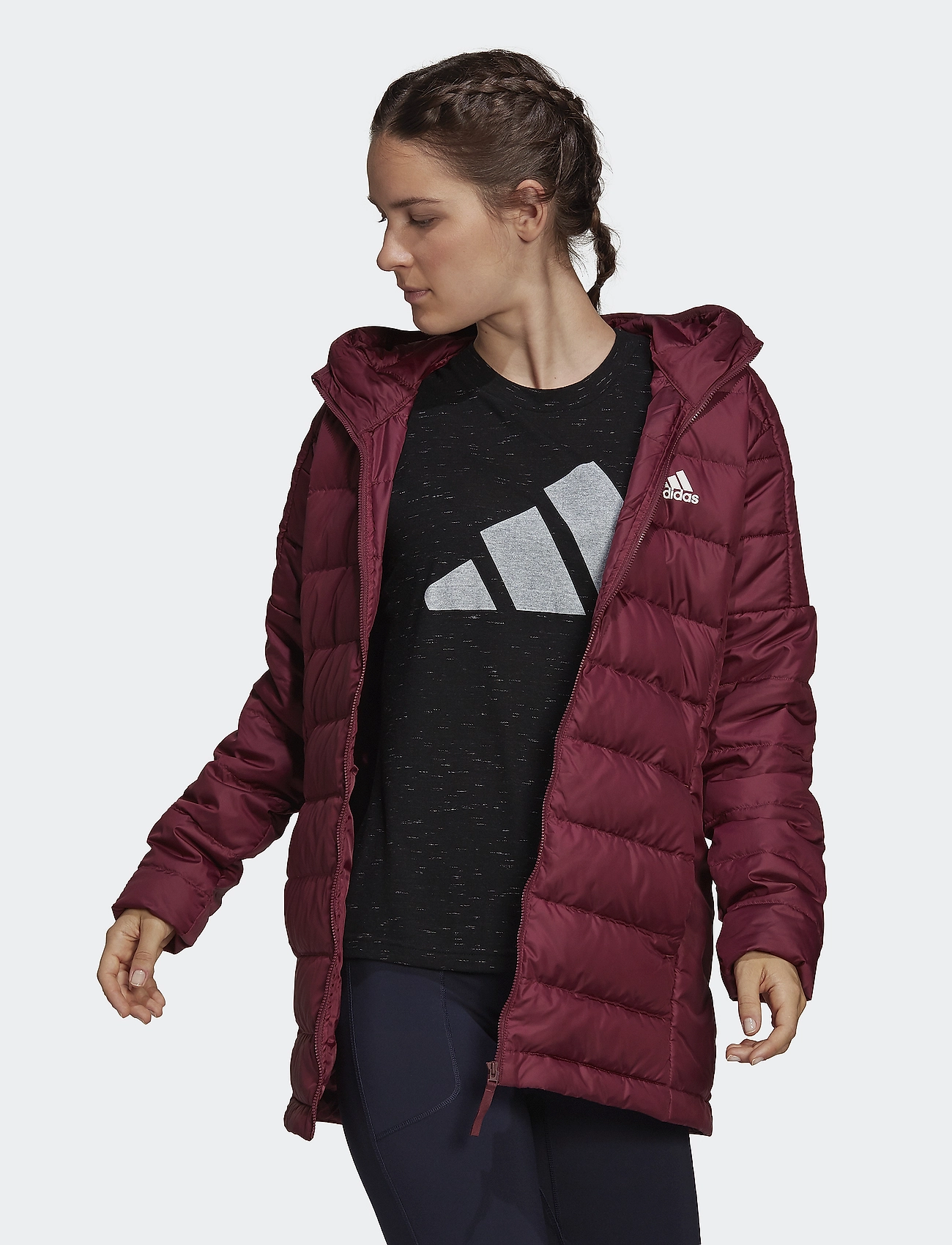 Muy enojado cable Sotavento adidas Performance Essentials Light Down Hooded Parka W - Down- & padded  jackets | Boozt.com