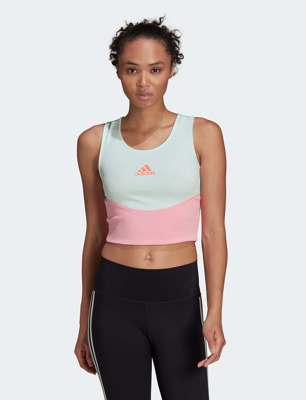 adidas Performance Designed 3-stripes Crop Top W - T-shirts & Tops |