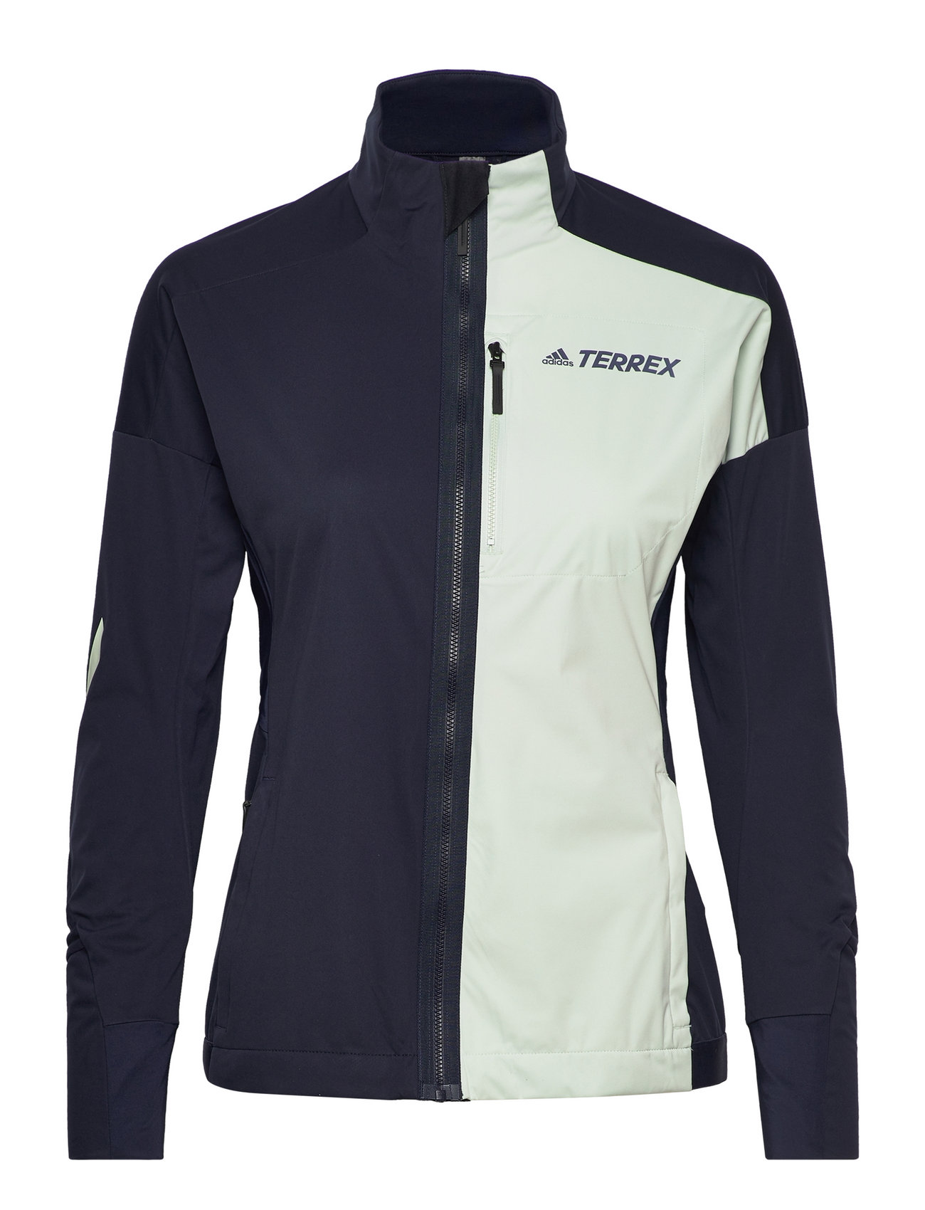 adidas Performance Terrex Xperior Crosscountry Ski Soft Shell Jacket (Legink/lingrn), (120