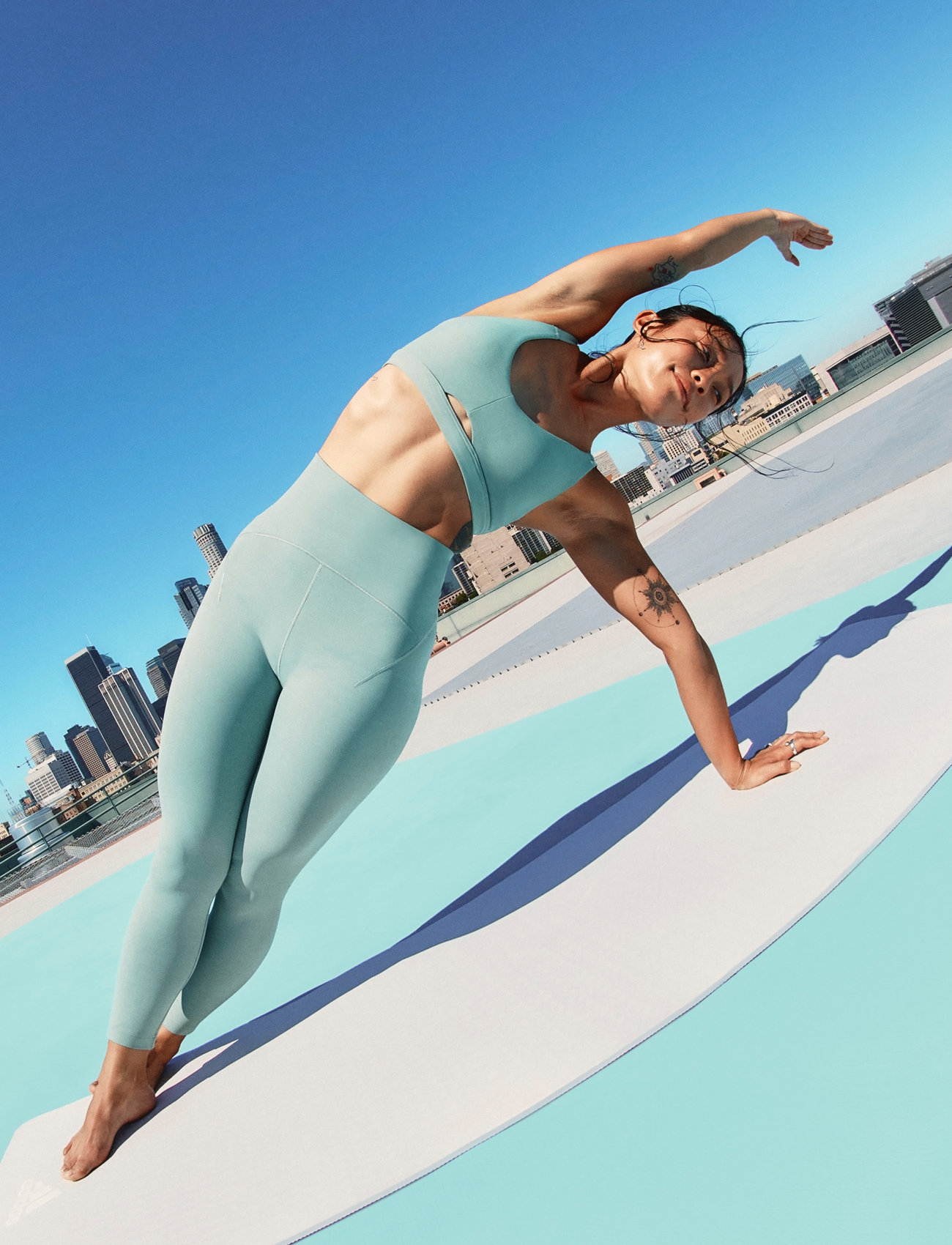 adidas Yoga Studio 7/8 Leggings - Purple | Women's Yoga | adidas US