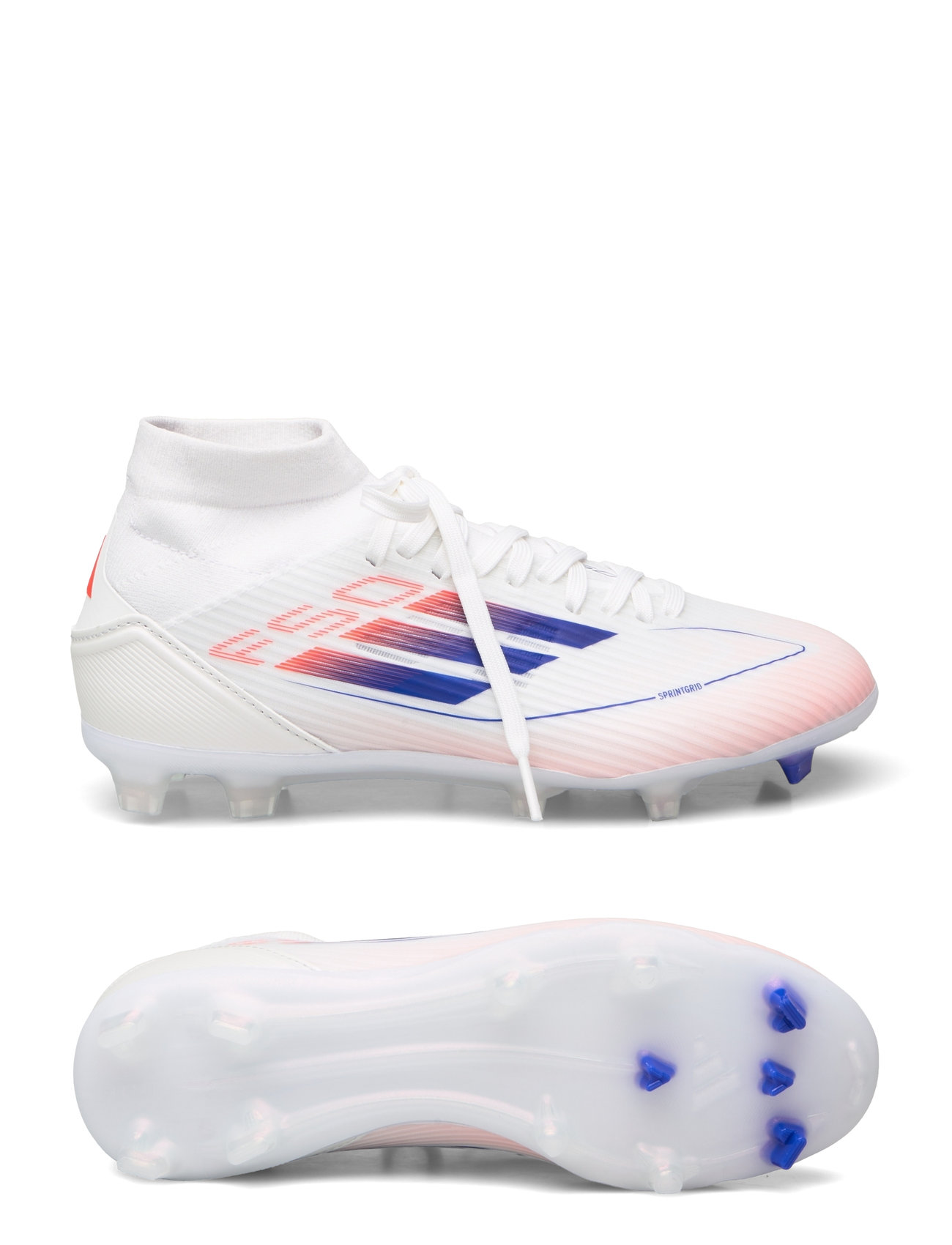 F50 League Mid Football Boots Firm Ground Sport Sport Shoes Sport Football Boots White Adidas Performance