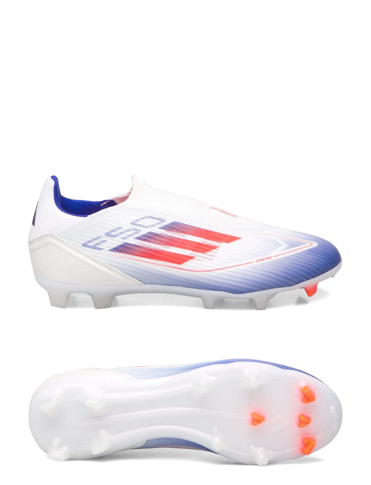 F50 League Laceless Football Boots Fg/Mg Sport Men Sport Shoes Sport Football Boots White Adidas Performance