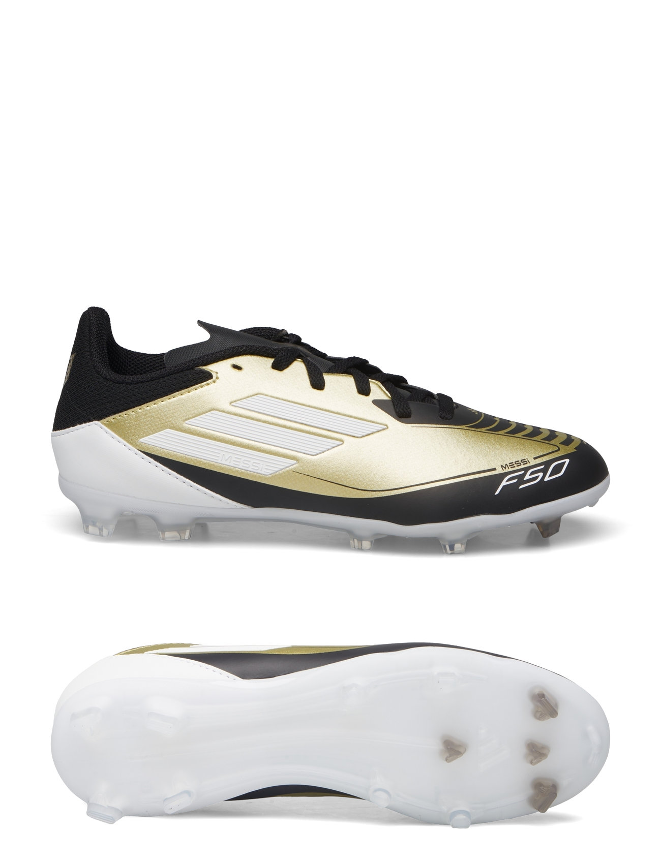 F50 League Messi Football Boots Firm Ground Shoes Sports Shoes Football Boots Gold Adidas Performance