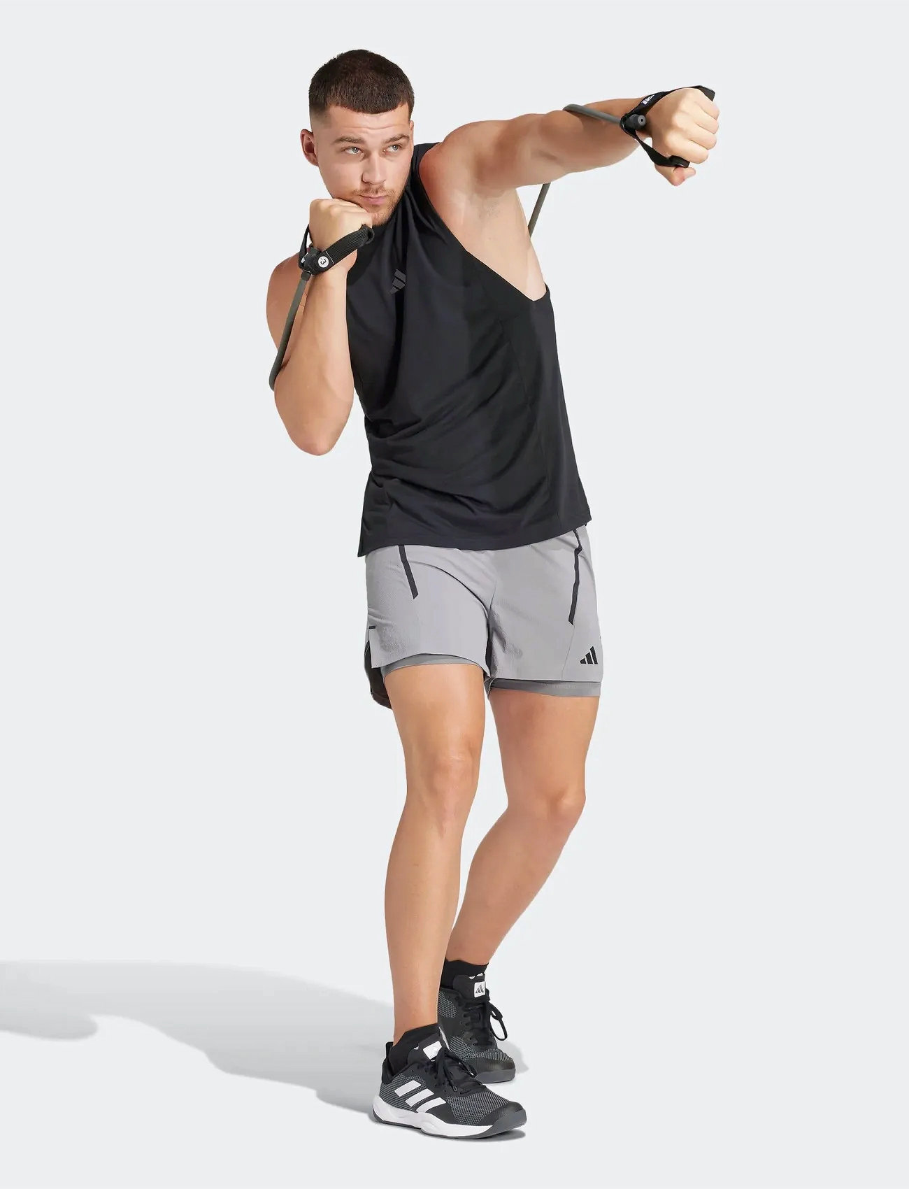 adidas Performance D4T Tank, XL, Black, Sport Overdele > Sport Tank Overdele, Herre