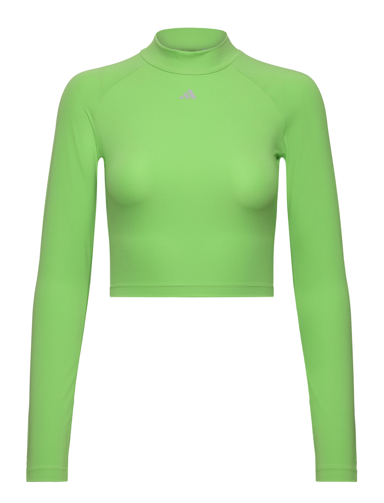 Hiit Hr Ls T Sport Crop Tops Short-sleeved Crop Tops Green Adidas Performance