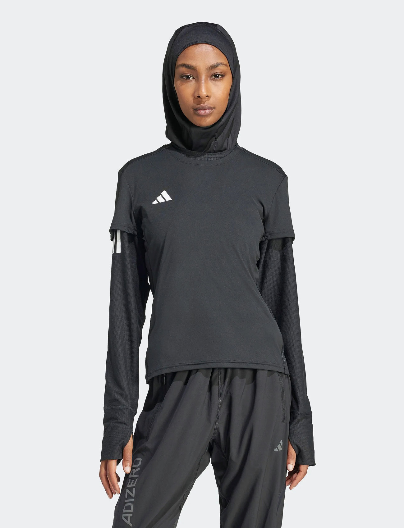adidas Performance Adizero E Tee, XL, Black, Sports Overdele & T-shirts > Sport T-shirts, Dame