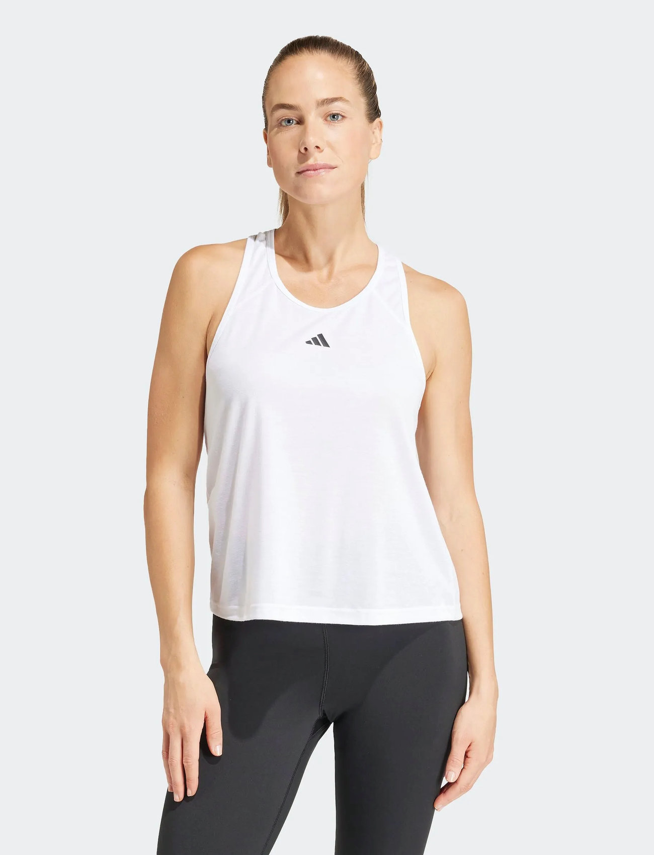 adidas Performance We Min Tk, XXS, White, T-Shirts & Toppe > Uden Ærmer, Dame