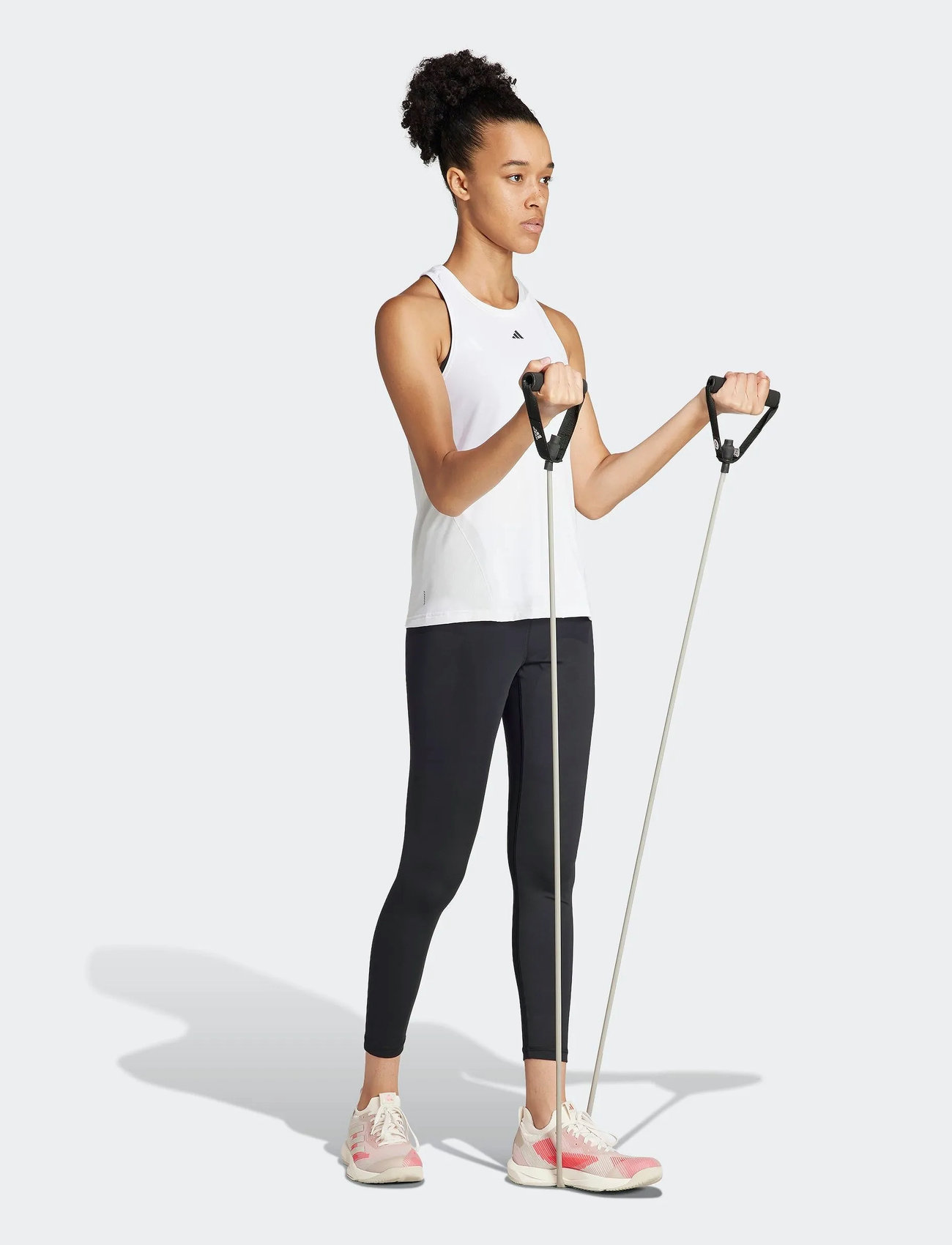 adidas Performance Wtr D4T Tk, XXS, White, T-Shirts & Toppe > Uden Ærmer, Dame