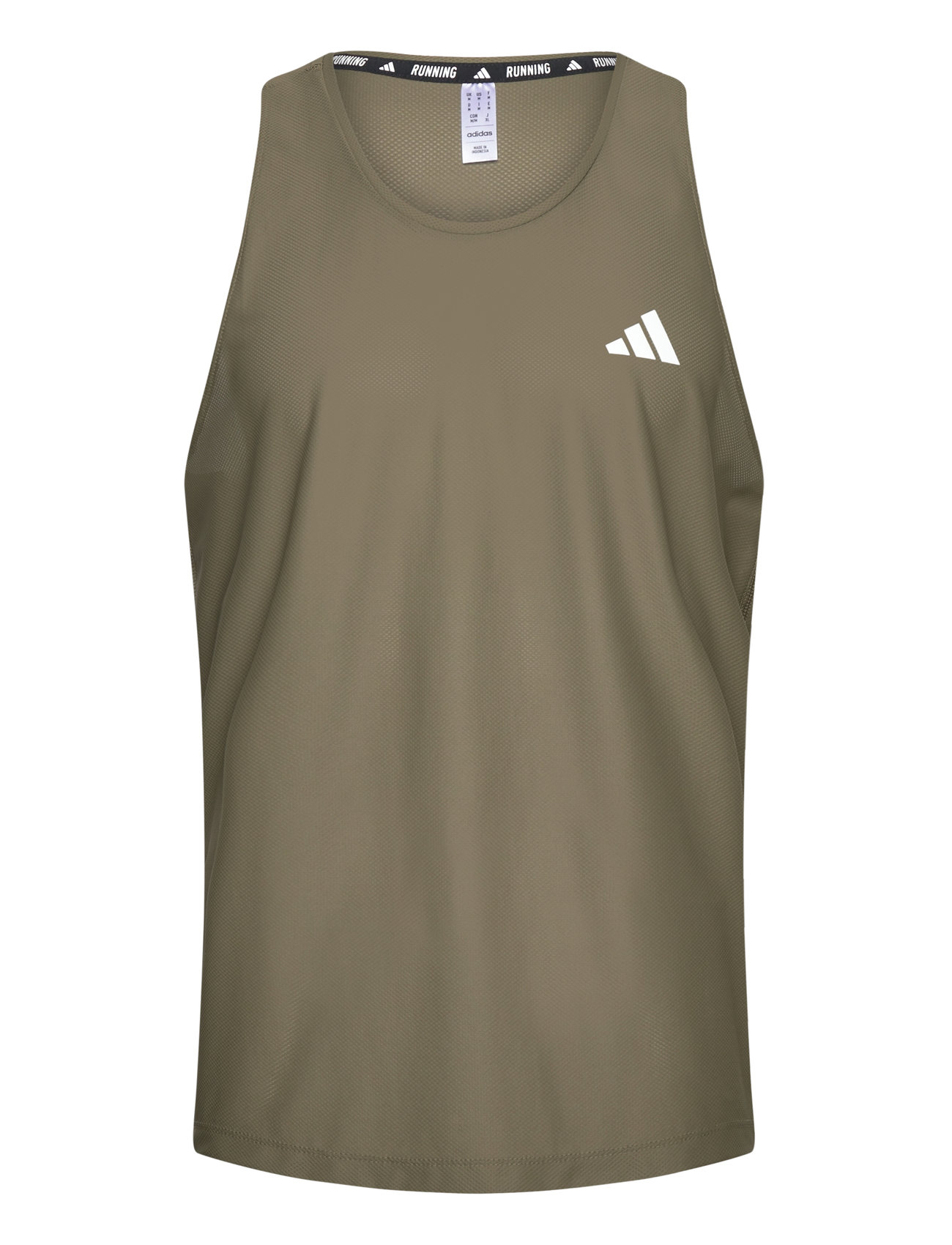 Own The Run Tank Sport Men Sport Clothing Sport Tops Sport Tank Tops Khaki Green Adidas Performance