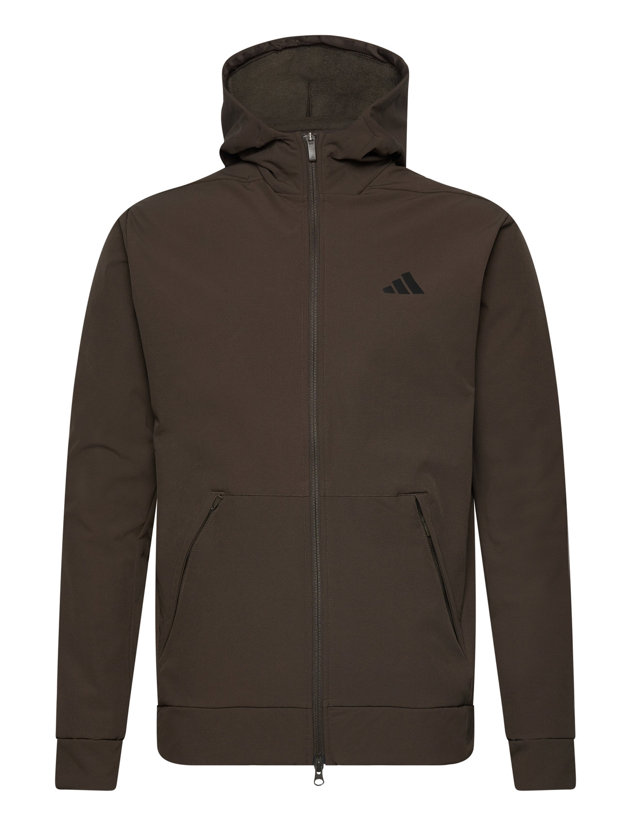 D4T Cold.rdy Full-Zip Hoodie Sport Men Sport Clothing Sport Sweatshirts & Hoodies Sport Hoodies Brown Adidas Performance