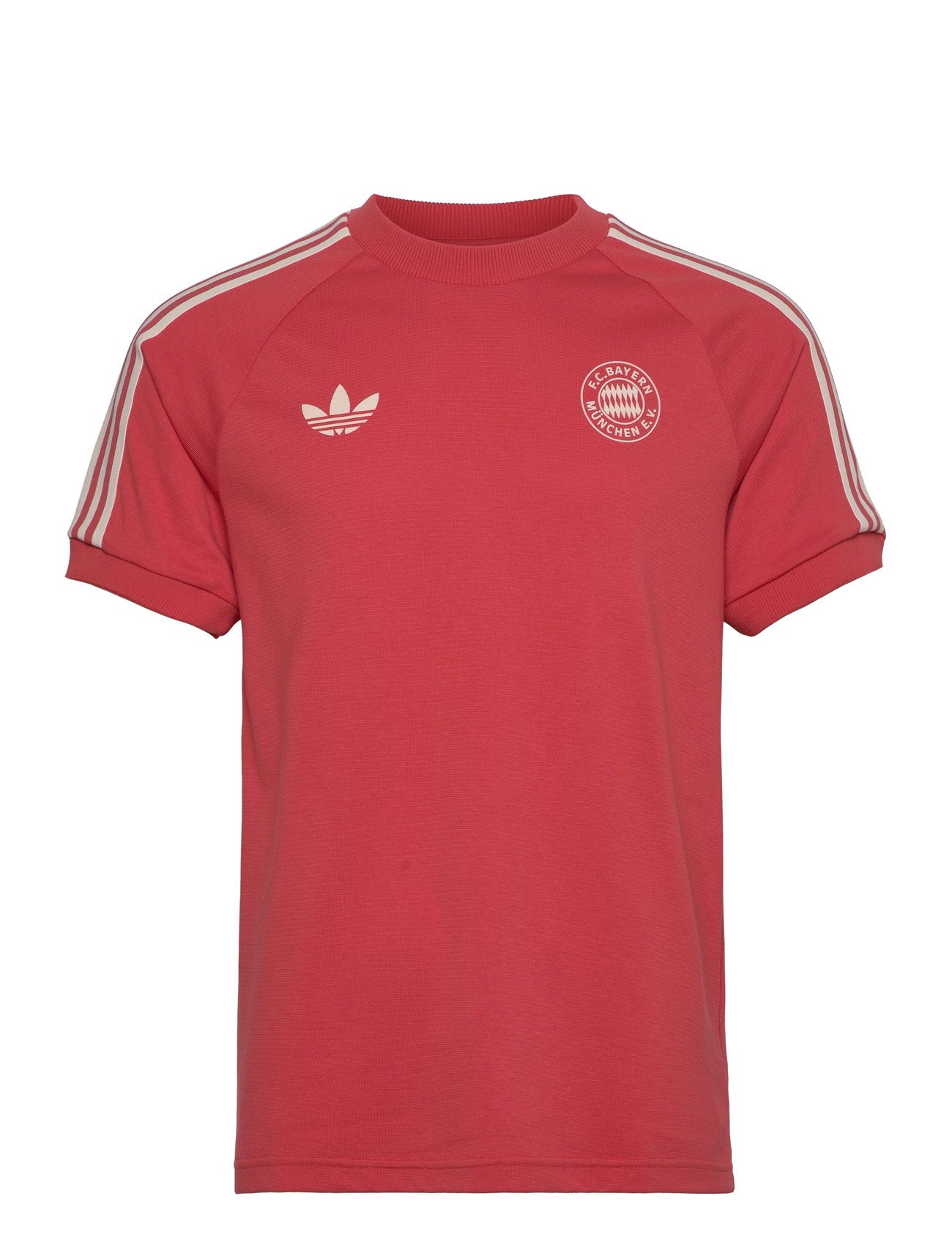 Fc Bayern Muenchen Adicolor Classics 3 Stripe Tshirt Sport Men Men Sports Clothes Sport Tops Sport T-Skjorte Red Adidas Performance