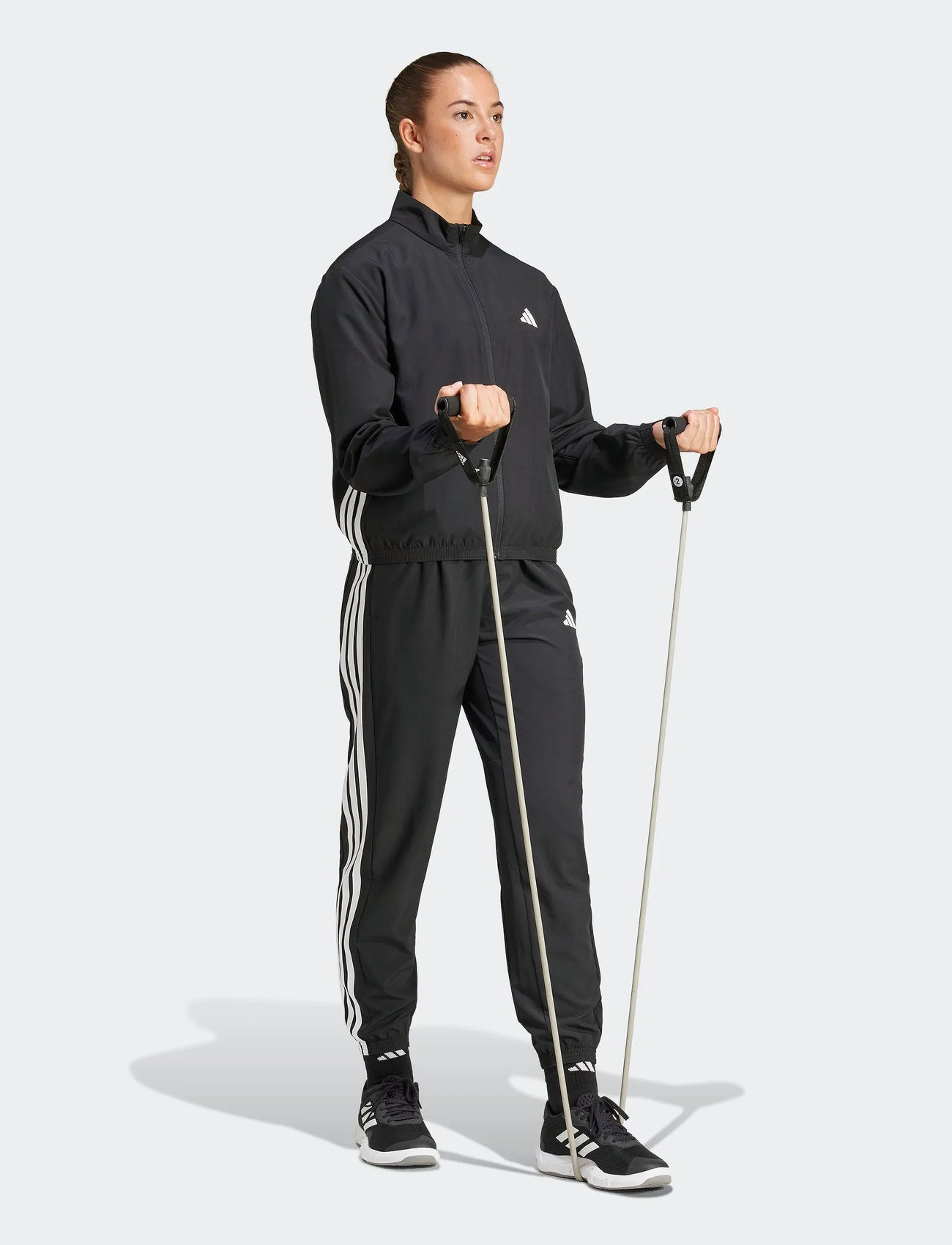 adidas Performance We 3S Woven Jkt, XS, Black, Sport Jackets > Sport Training Jackets, Dame
