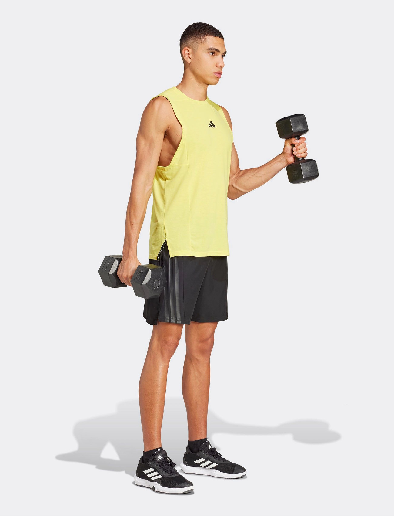 adidas Performance D4T 3S Short, L 18 cm, Black, Sport Shorts > Sport Training Shorts, Herre