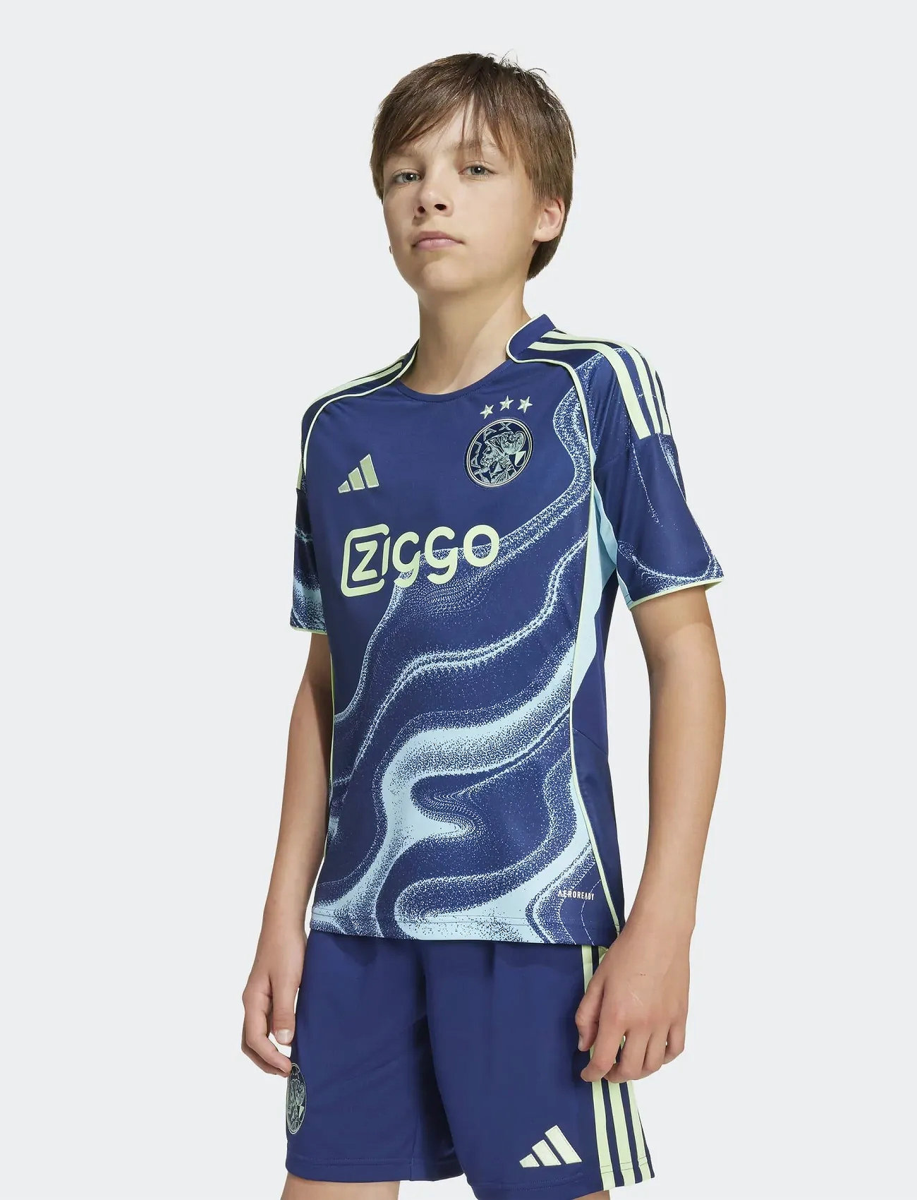 adidas Performance Ajax A Jsy Y, 140, Blue, T-Shirts > Fodboldtrøjer, Børn