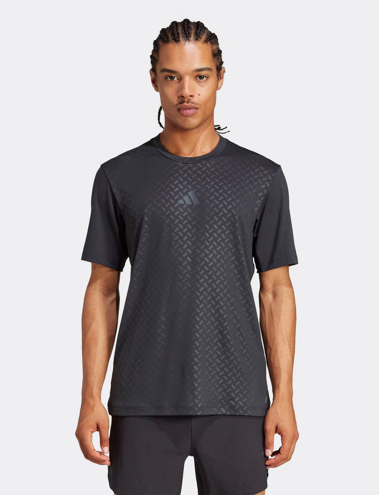 adidas Performance Power 3S Tee, S, Black, Sport Overdele > Sport T-shirts, Herre