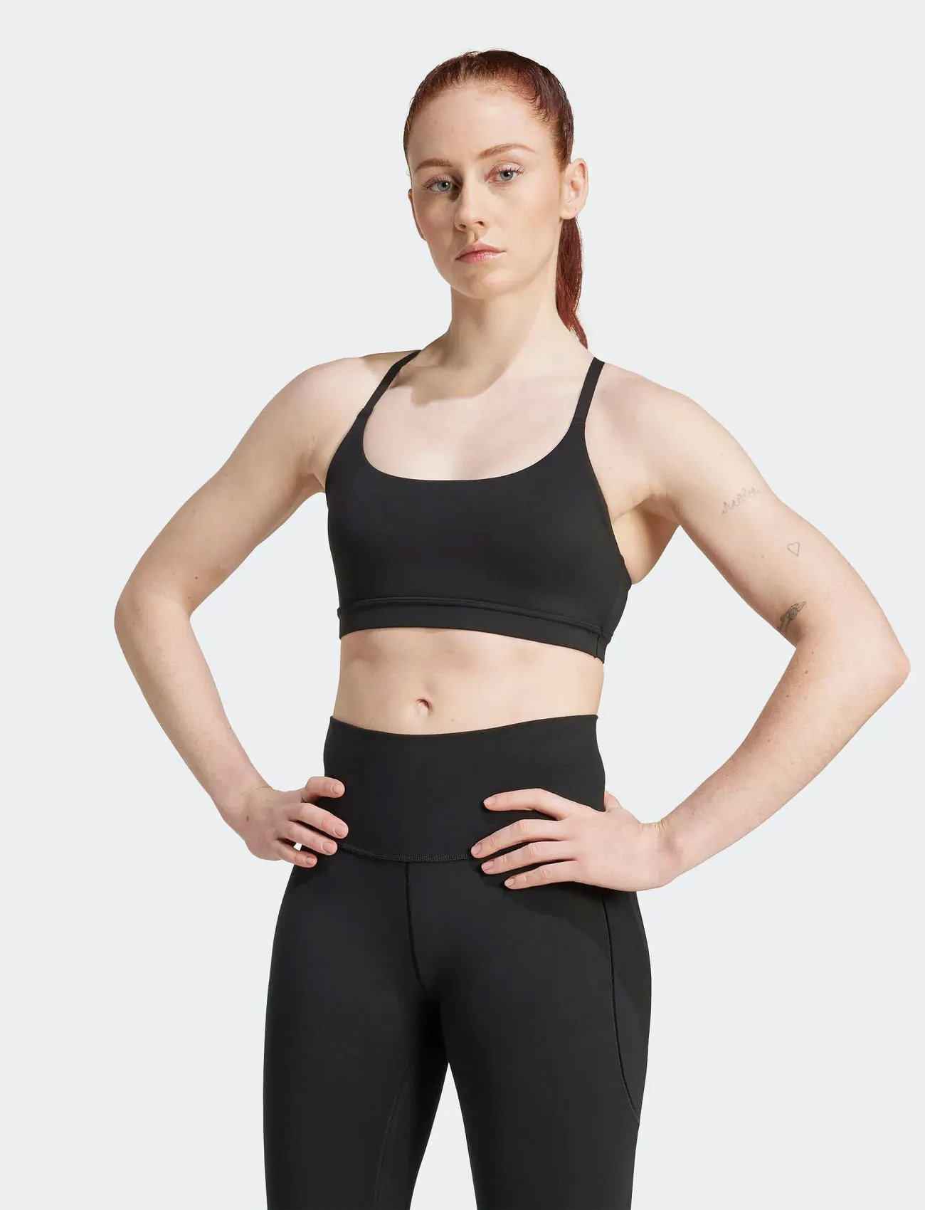 adidas Performance All Me Ls, XL, Black, Sport Clothing > Sport Bras - All, Dame