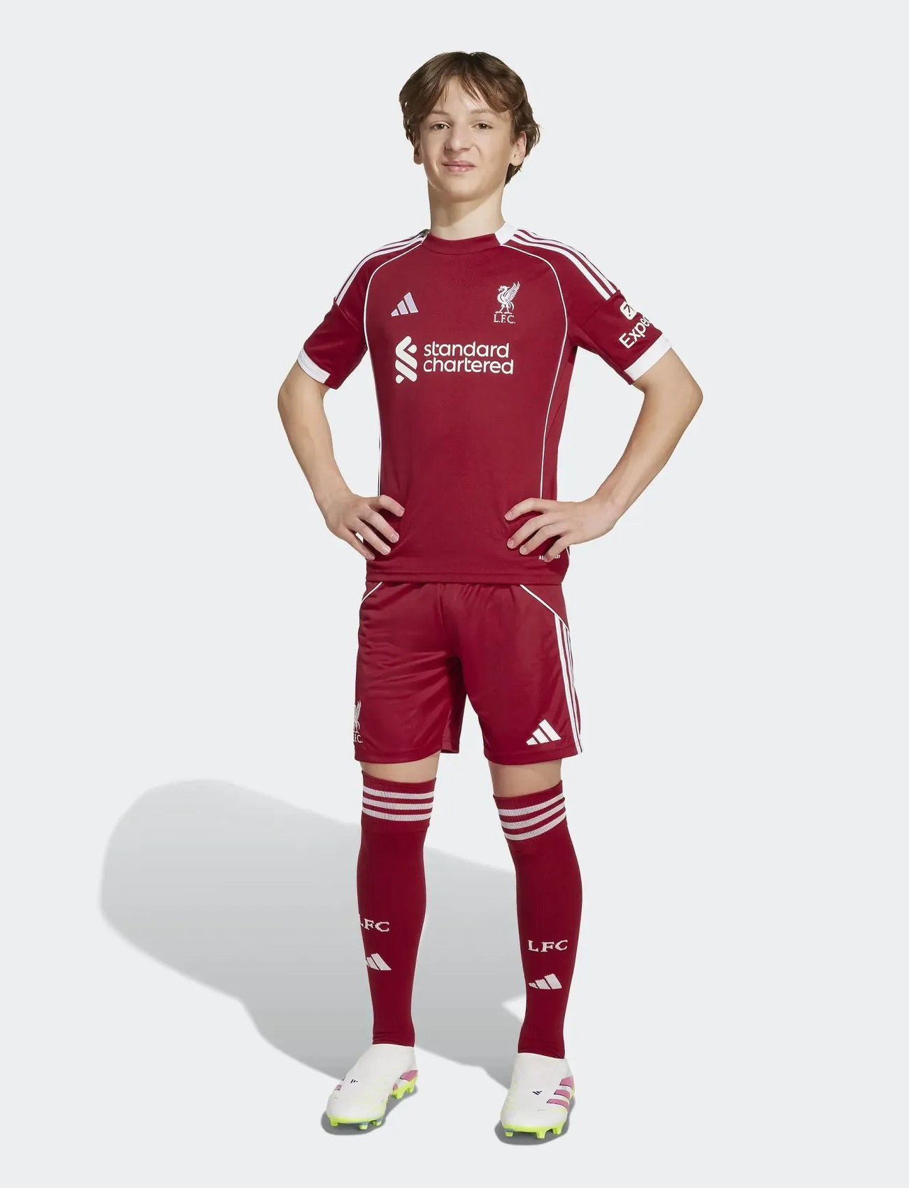 adidas Performance Lfc H Sho Y, 152, Red, Shorts > Sportsshorts, Børn